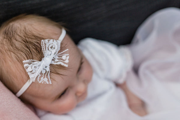 Christening headband, christening bow headband , christening headband baby girl ireland, ivory christening headband, christening accessories, white bow headband