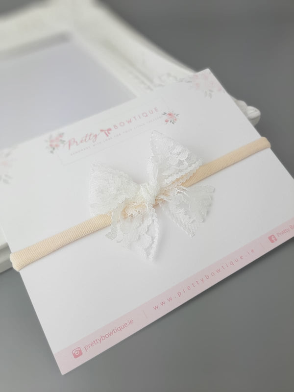 Ivory lace Headband