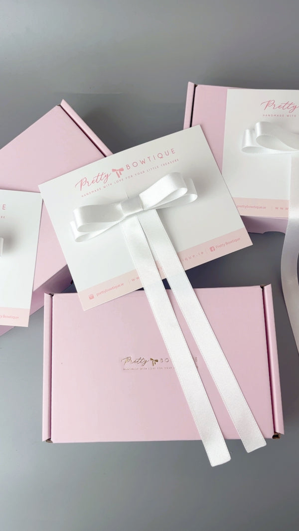 White Satin Bow