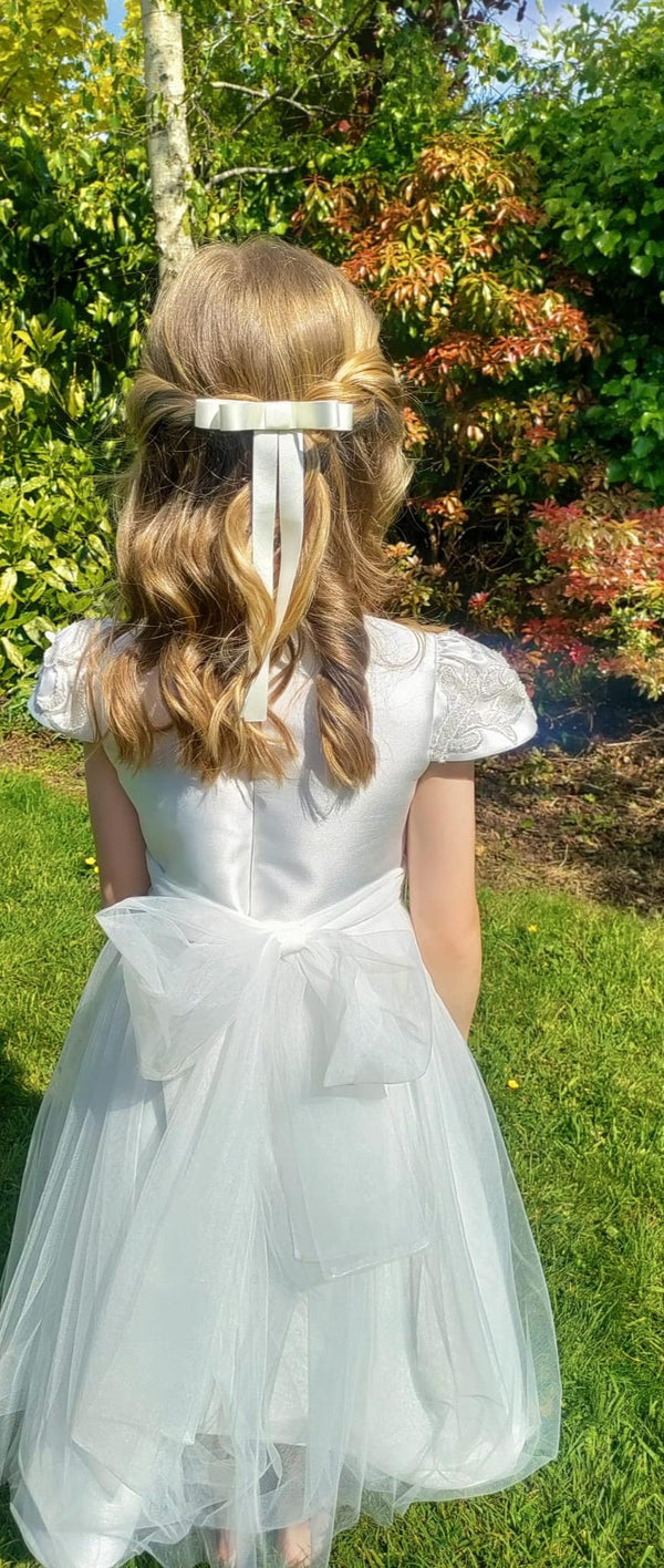 Ivory Satin Bow