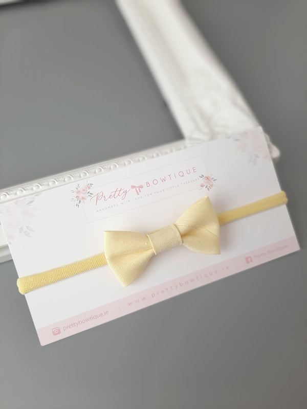 Single trim Bow Headband