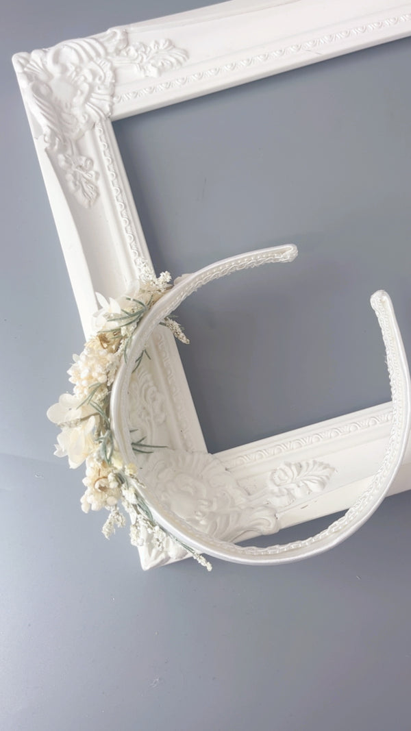 Katie Ivory Flower Headband