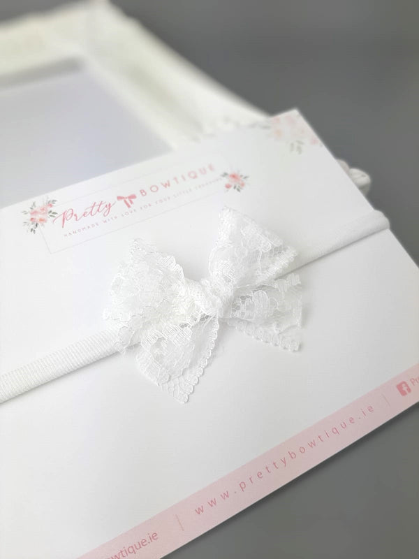 White lace Headband