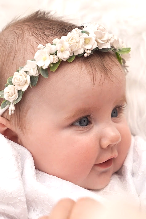 Soft flower headband