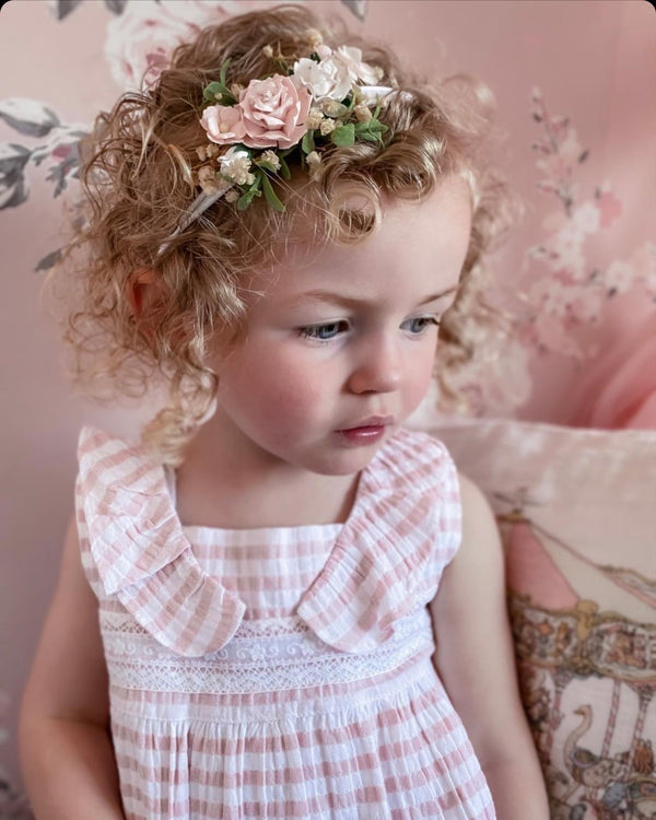 Rose flower headband