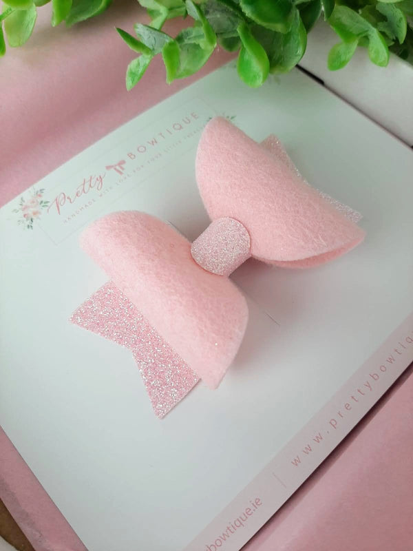 Pink Felt Bow