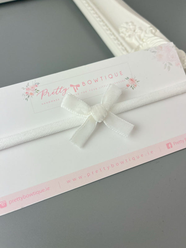 newborn headband, newborn headband gift, christening bow headband, flower girl headband, bow headband, small bow headband, newborn bow headband, velvet bow headband,