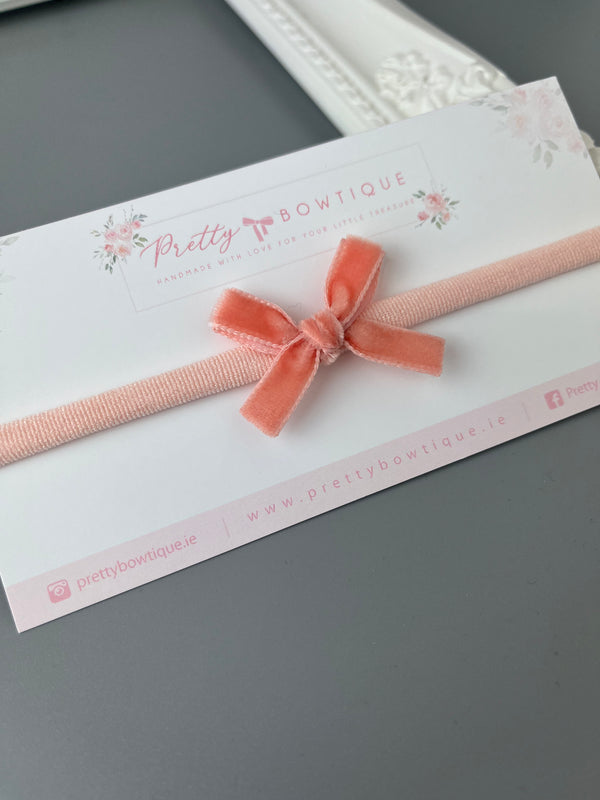 newborn headband, newborn headband gift, christening bow headband, flower girl headband, bow headband, small bow headband, newborn bow headband, velvet bow headband,