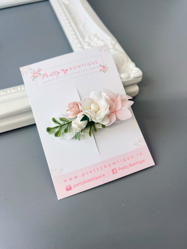 Pink & White Hair Clip