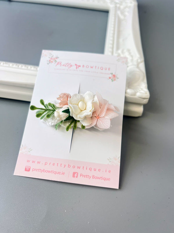 Pink & White Hair Clip