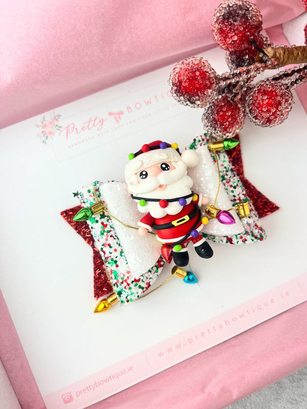 Santa Lights bow