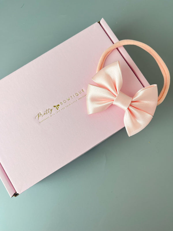 Pink Satin Headband