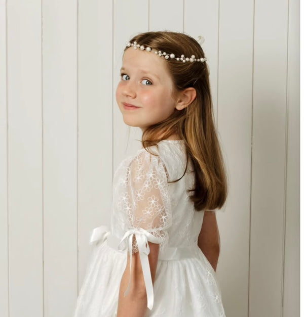 Sarah Ivory Pearl Headpiece