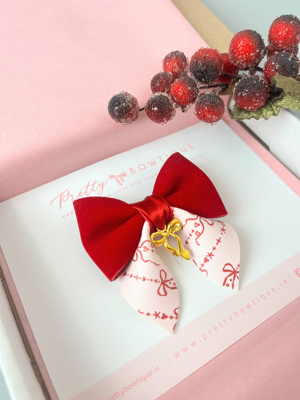 Red Velvet Bow