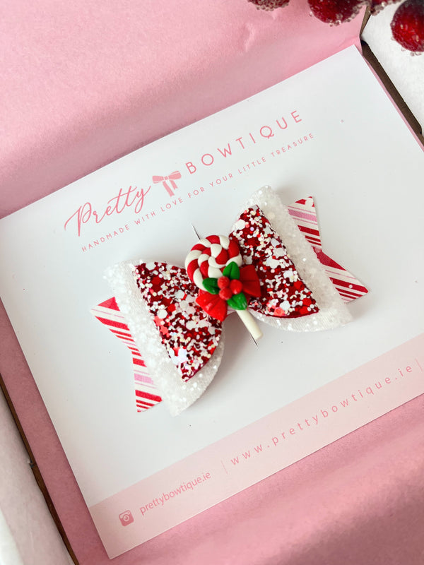 Candy cane lolipop Bow