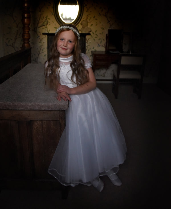 Millie ivory pearl & Bead Headpiece