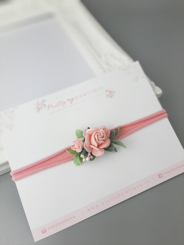 Pink Flower headband