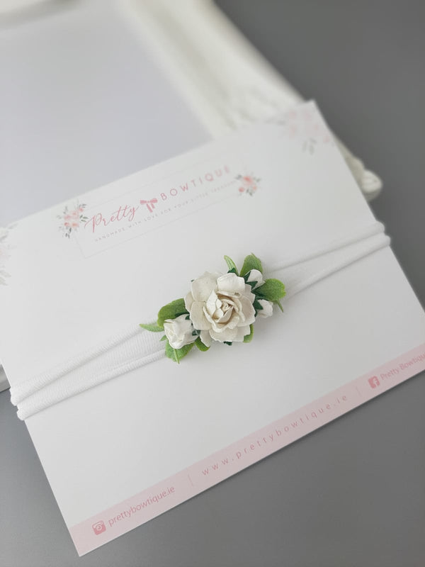 White Flower Headband