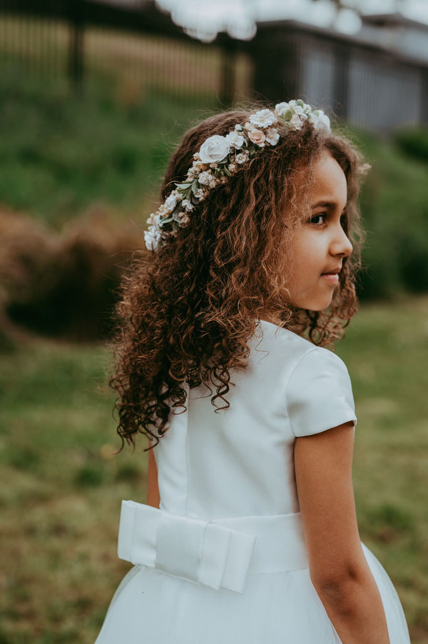 Isabelle Flower & Baby Breath Full Crown