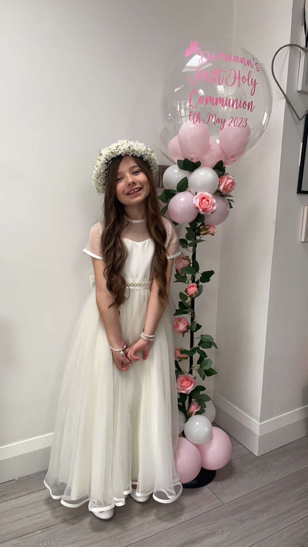 Eve Babys Breath & Rose Flower Crown