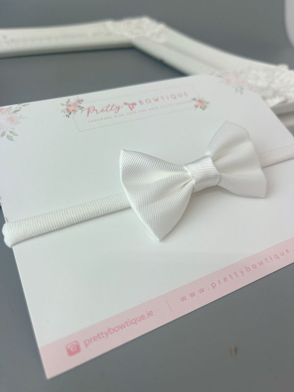 christening headband, naming day headband, soft baby headband, toddler headband , baby girl headband, neworn girl headband, baby headband ireland, baby headband ireland handmade,baby headband bow, christening baby headband, white bow headband, white christening headband,
