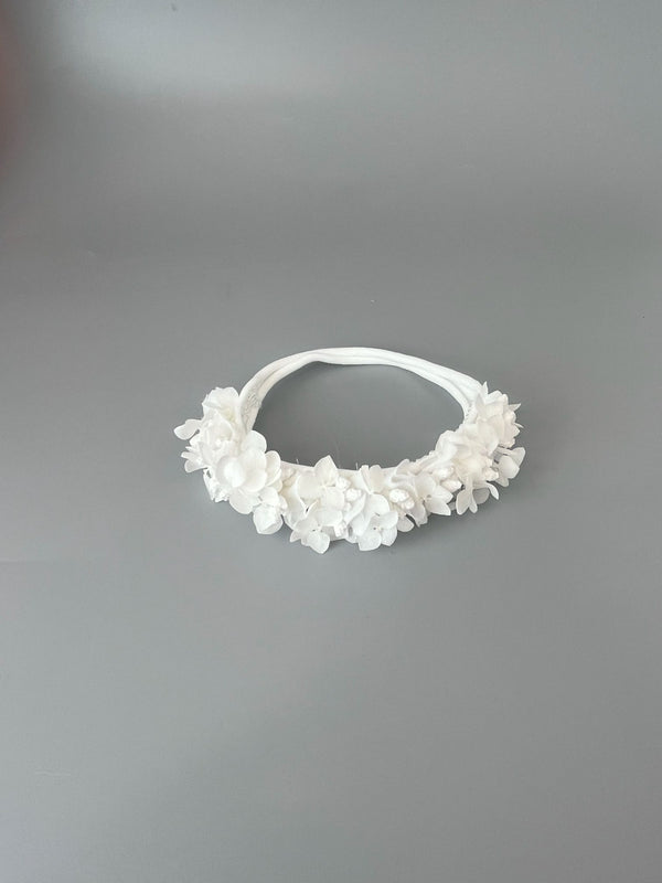 White flower headband