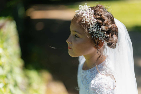 Abigail Silver & White Pearl Headpiece