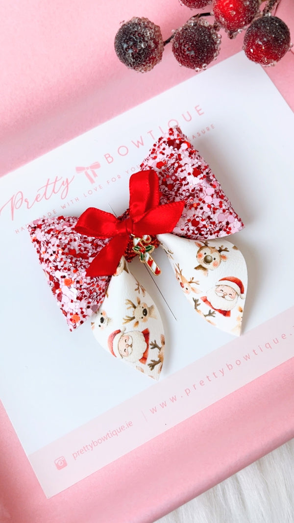 Santa & Reindeer Bow
