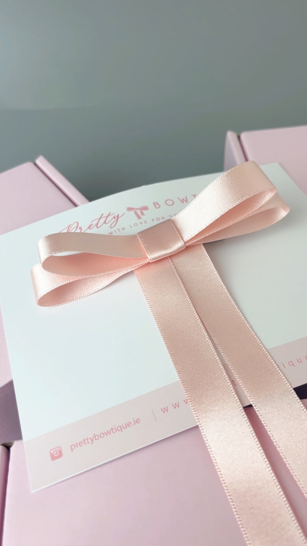 Soft Pink Satin Bow