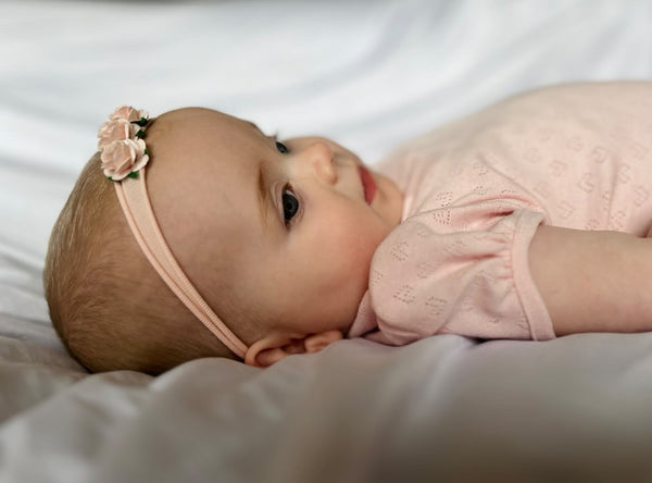 Soft Pink Flower Headband Pack
