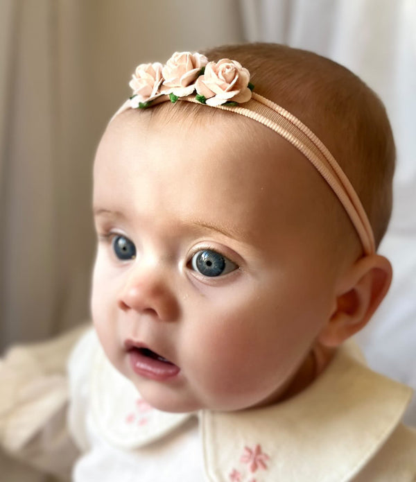 Soft Pink Flower Headband Pack