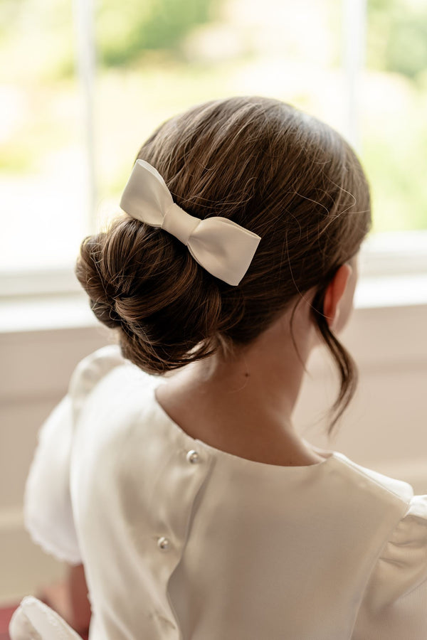 Communion hair clip, communion clip, communion hair style ,communion bow, irish communion, handmade irish communion bow, 