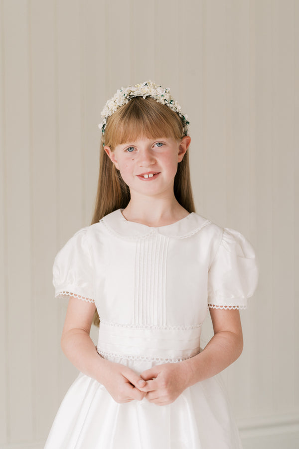 Ivory Lily Rose Flower Crown