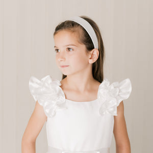 Ivory headband perfect for Communion
