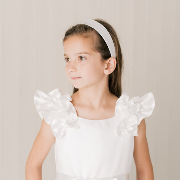 Ivory headband perfect for Communion