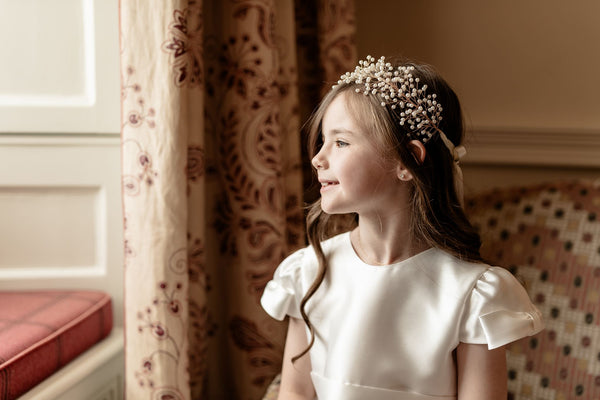 Abigail Gold Pearl Headpiece