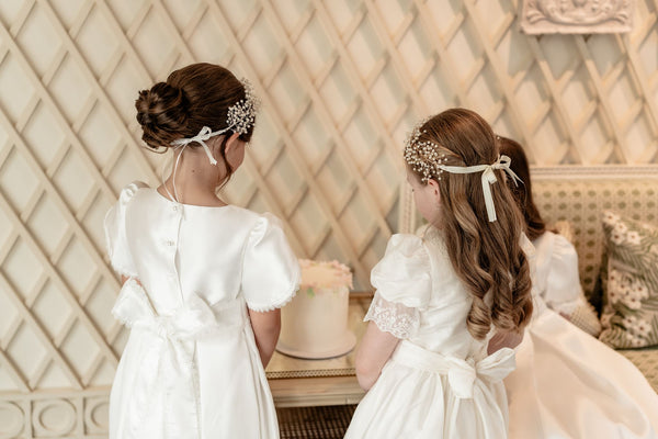Abigail Silver Pearl Headpiece