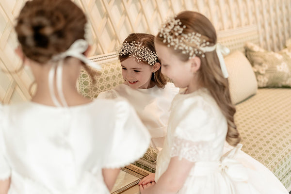 Abigail Silver Pearl Headpiece