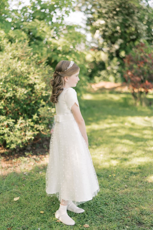 Millie ivory pearl & Bead Headpiece
