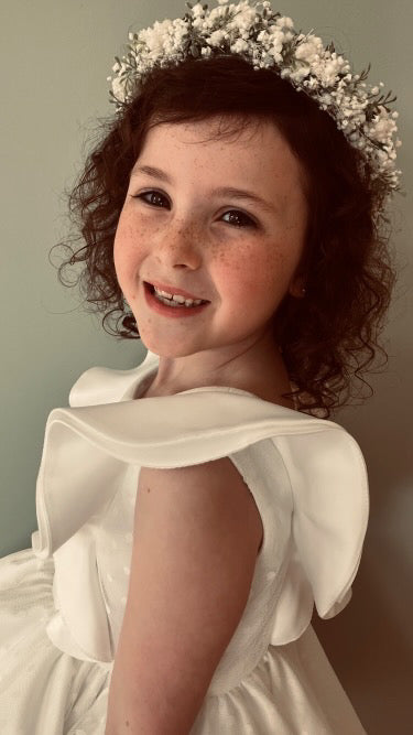 Eve Babys Breath & Rose Flower Crown