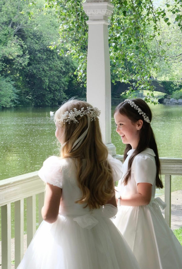 Millie ivory pearl & Bead Headpiece