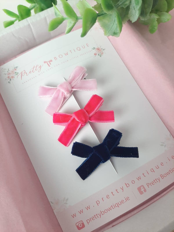 Small Velvet Hair Clip