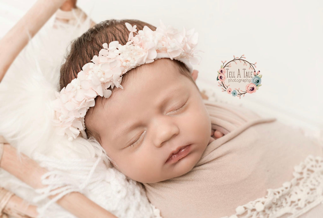 Baby girl best sale white flower headband