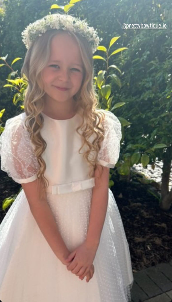 Eve Babys Breath & Rose Flower Crown