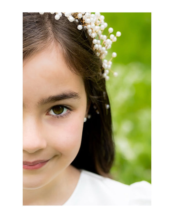 Abigail Gold & Ivory Pearl Headpiece