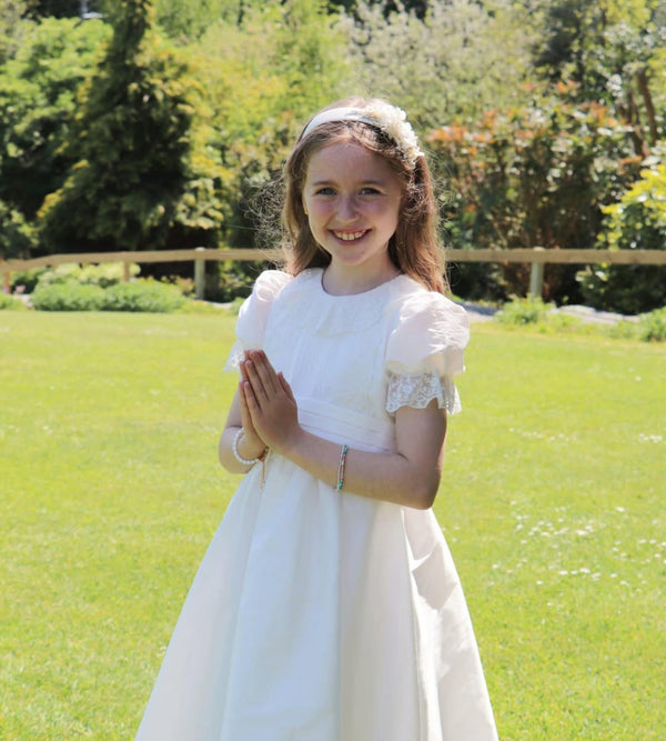 Katie Ivory Flower Headband