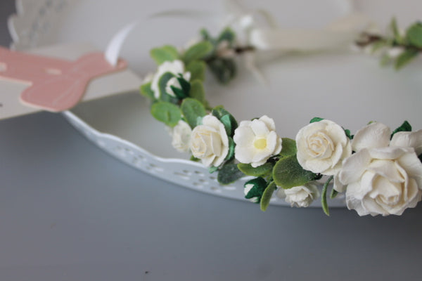 Ivory Flower Crown