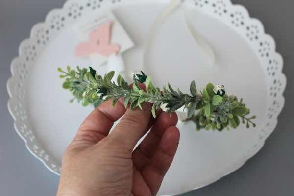 Wild rose and greenery Flower Crown