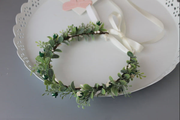 Wild rose and greenery Flower Crown