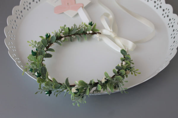 Wild rose and greenery Flower Crown